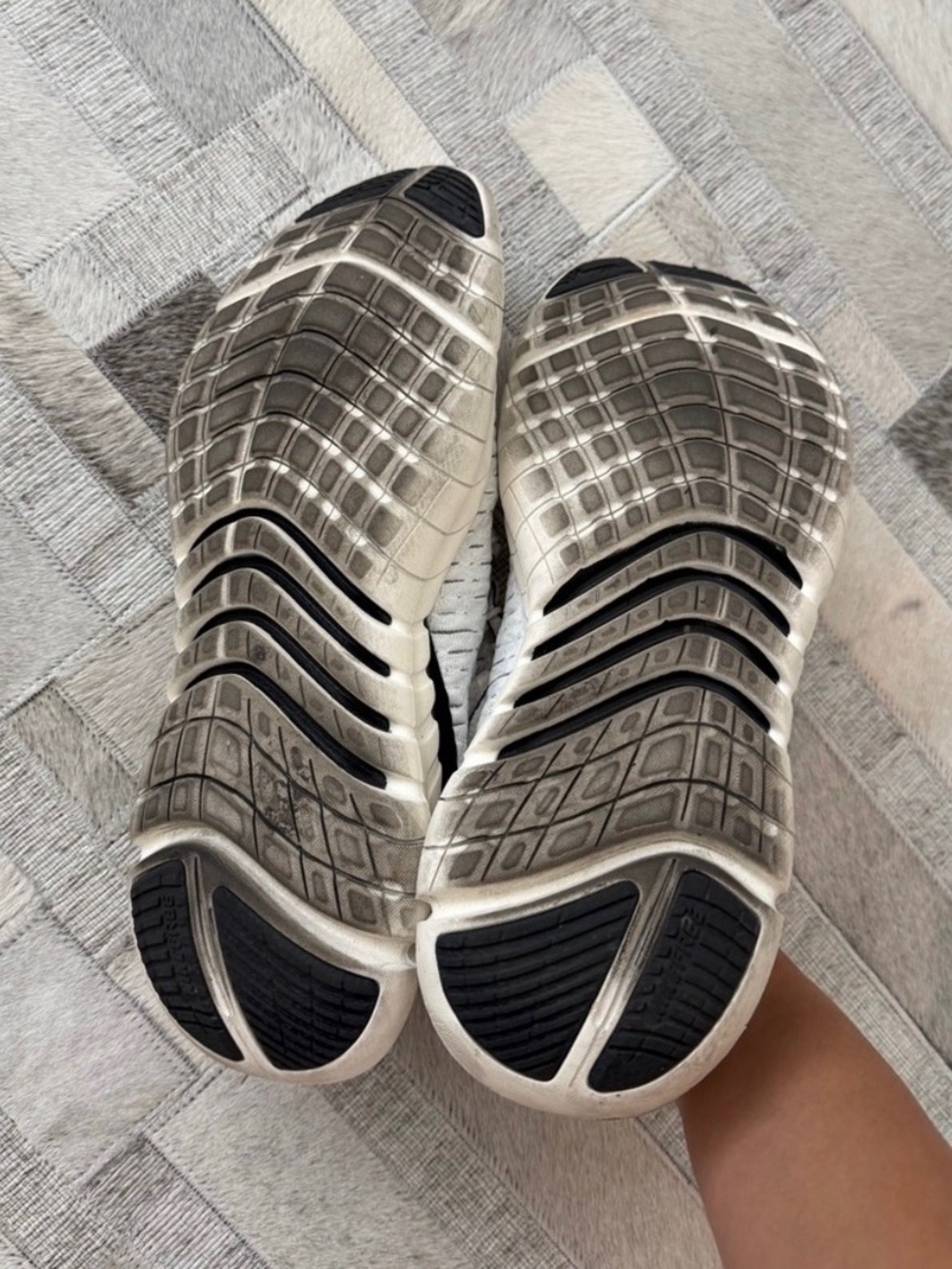 Nike’s Free Run Grey Black Athletic Sneakers - Picture 5 of 5